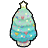 星のクリスマスツリーの画像