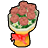 ベージュの花束の画像