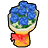ネイビーの花束の画像