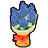 グレーブルーの花束の画像
