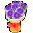 バイオレットの花束の画像
